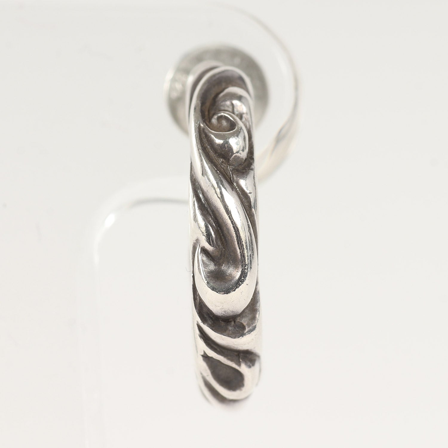 CHROME HEARTS (クロムハーツ) スクロール フープピアス(SCROLL HOOP
