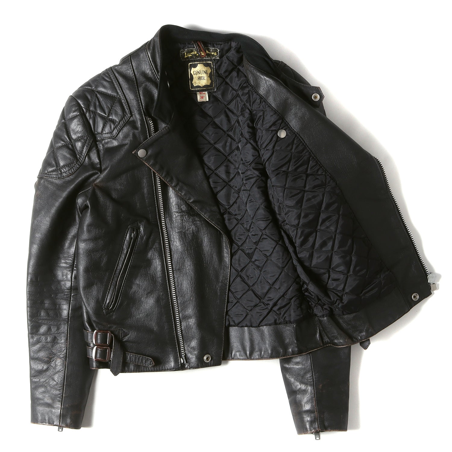 VIKTOR&ROLF◇ダブルライダースジャケット/40/羊革/BLK （VIKTOR&ROLF 