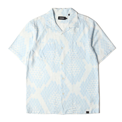 20SS スネーク柄 オープンカラー レーヨン 半袖シャツ(S/S REPTILE ALLOVER PRINTED SHIRT)