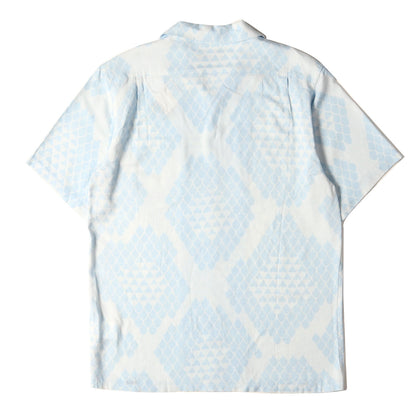 20SS スネーク柄 オープンカラー レーヨン 半袖シャツ(S/S REPTILE ALLOVER PRINTED SHIRT)
