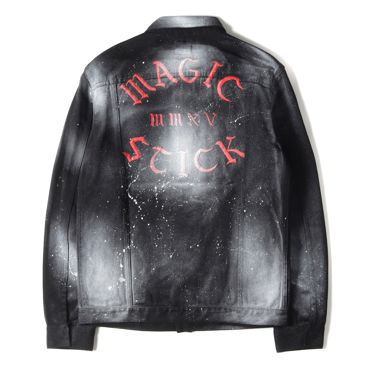スプラッターペイント スナップボタン デニムジャケット(ROCK STEADY JEAN JACKET)