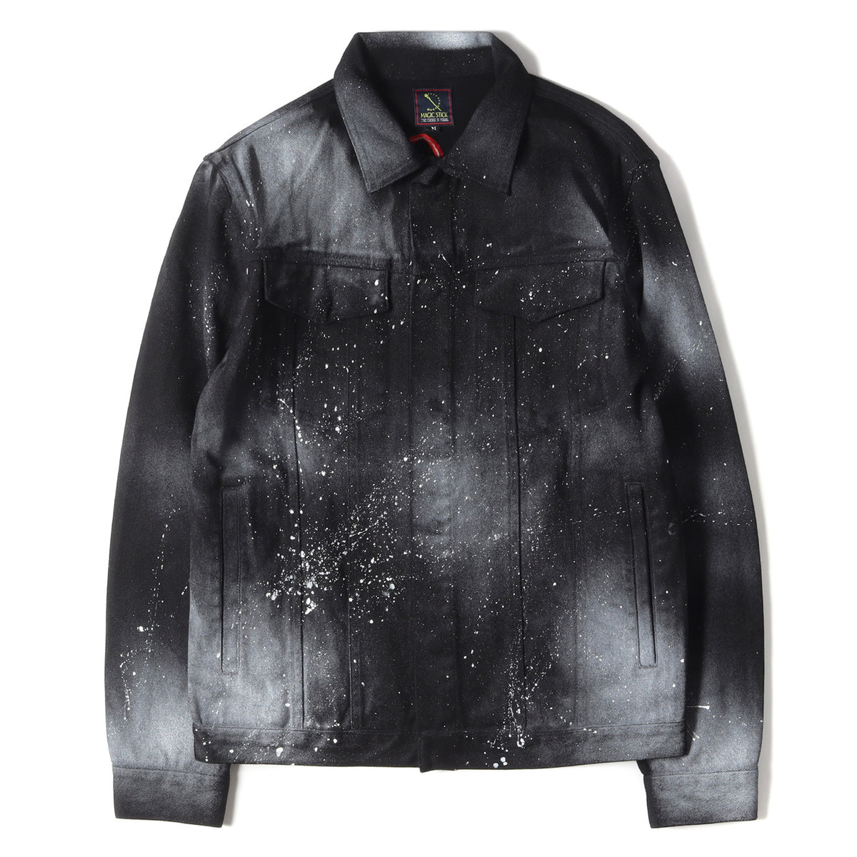 スプラッターペイント スナップボタン デニムジャケット(ROCK STEADY JEAN JACKET)