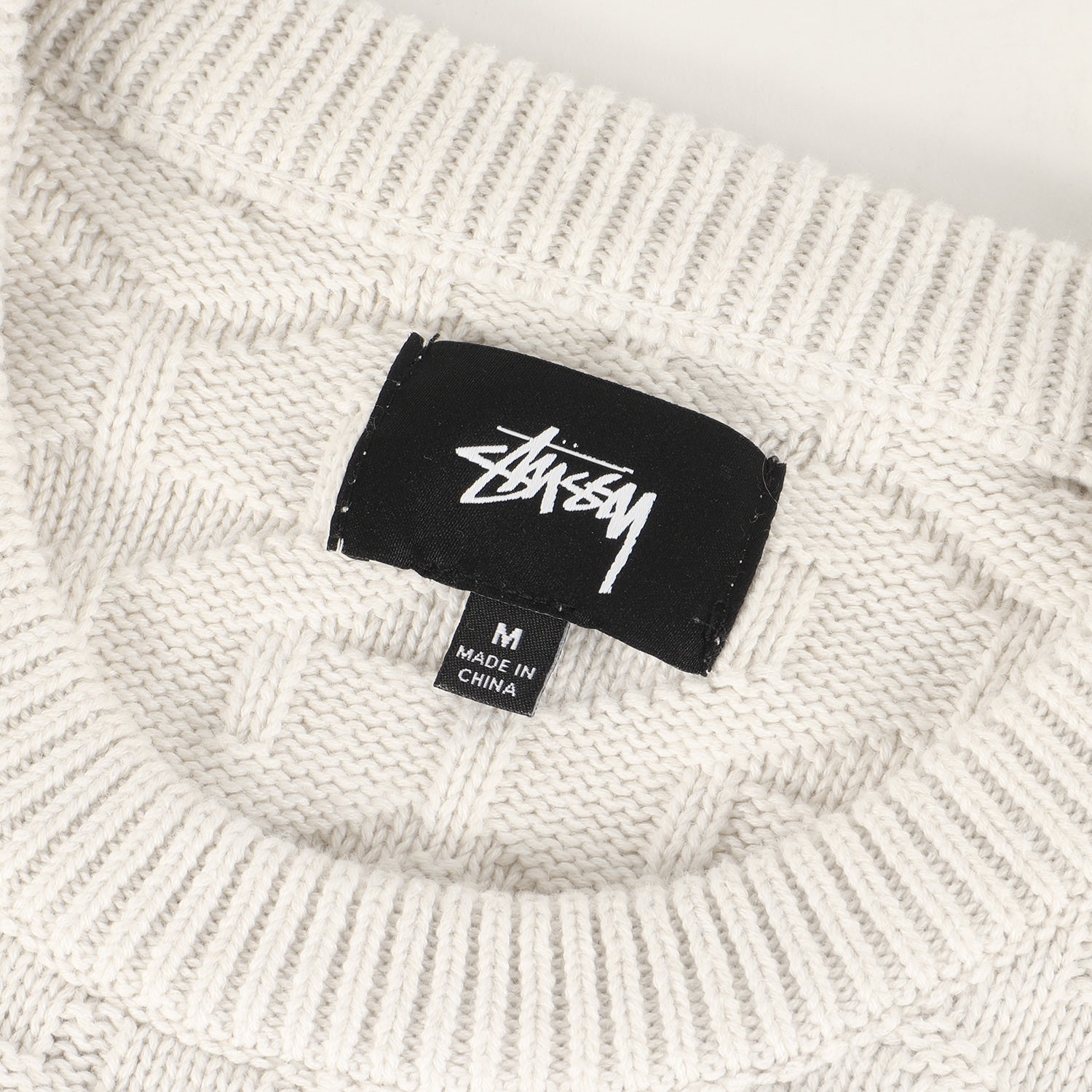 STUSSY (ステューシー) 22AW Sロゴ総柄 コットンニット セーター 