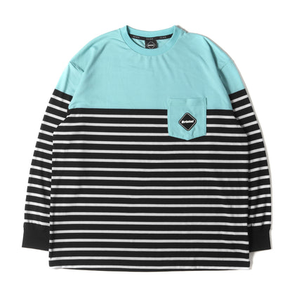 22AW パネルボーダー ロングスリーブ ポケット Tシャツ(L/S PANELED BORDER CREW NECK POCKET TEE)