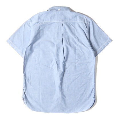 ワッペン付き オックスフォード ボタンダウン 半袖シャツ