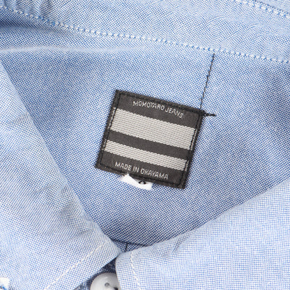 ワッペン付き オックスフォード ボタンダウン 半袖シャツ