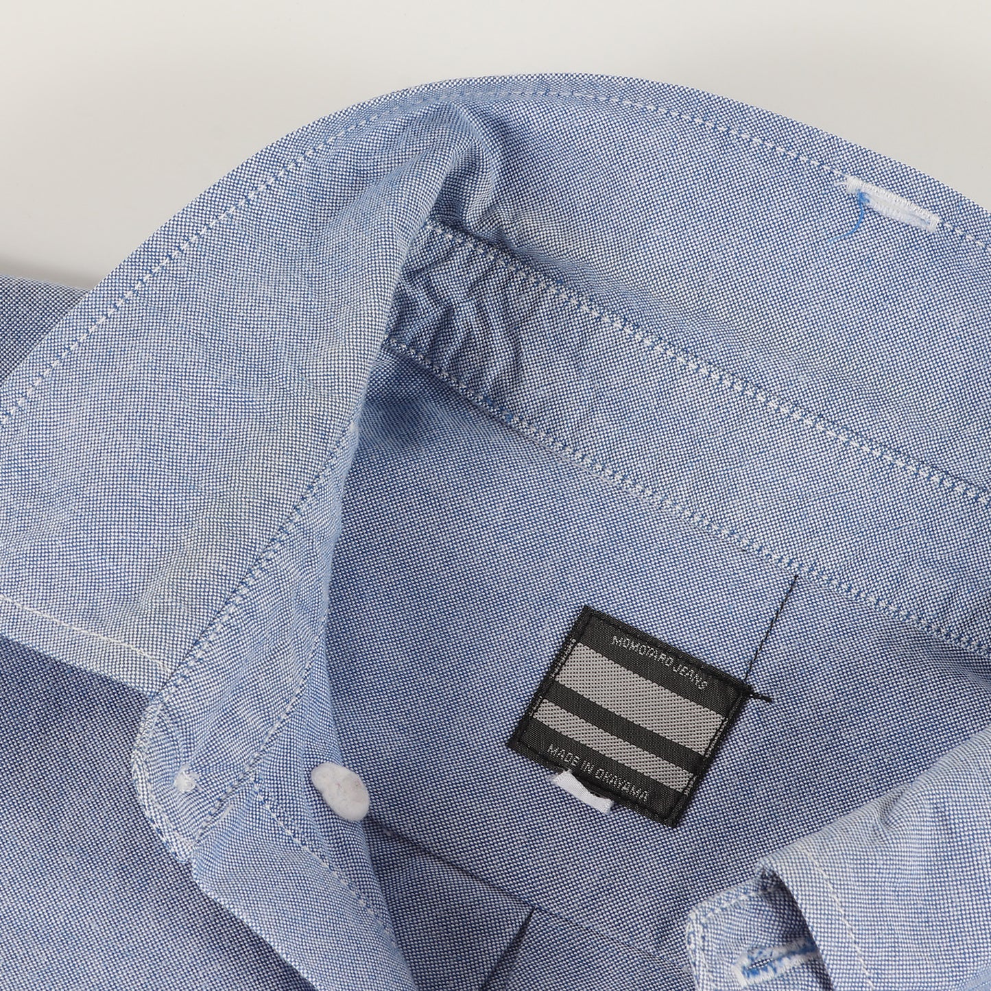 ワッペン付き オックスフォード ボタンダウン 半袖シャツ