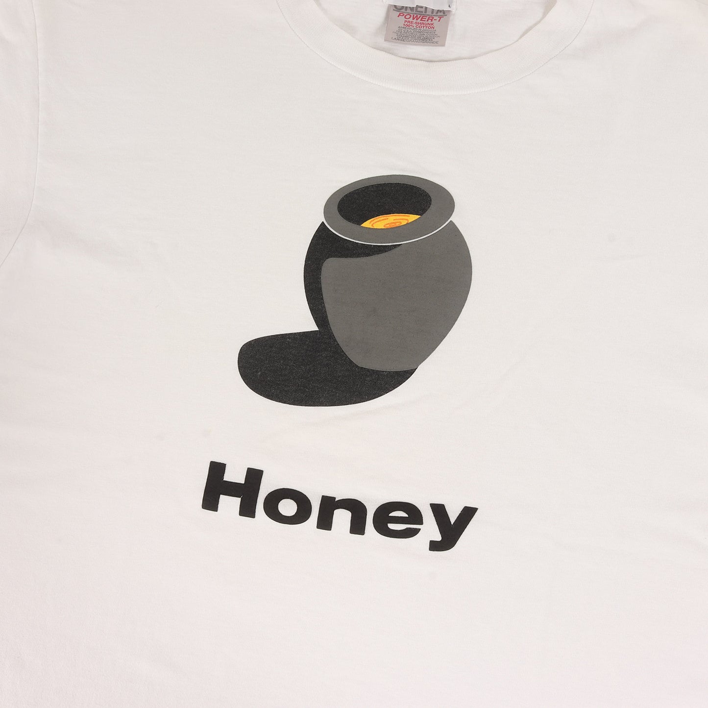 90s Honey プリント Tシャツ(ONEITAボディ)