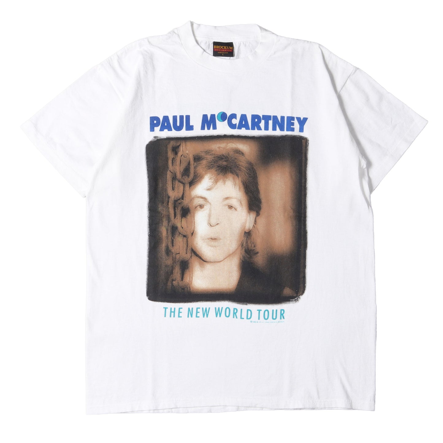 90s Paul McCartney THE NEW WORLD TOUR Tシャツ(BROCKUMボディ / USA製)