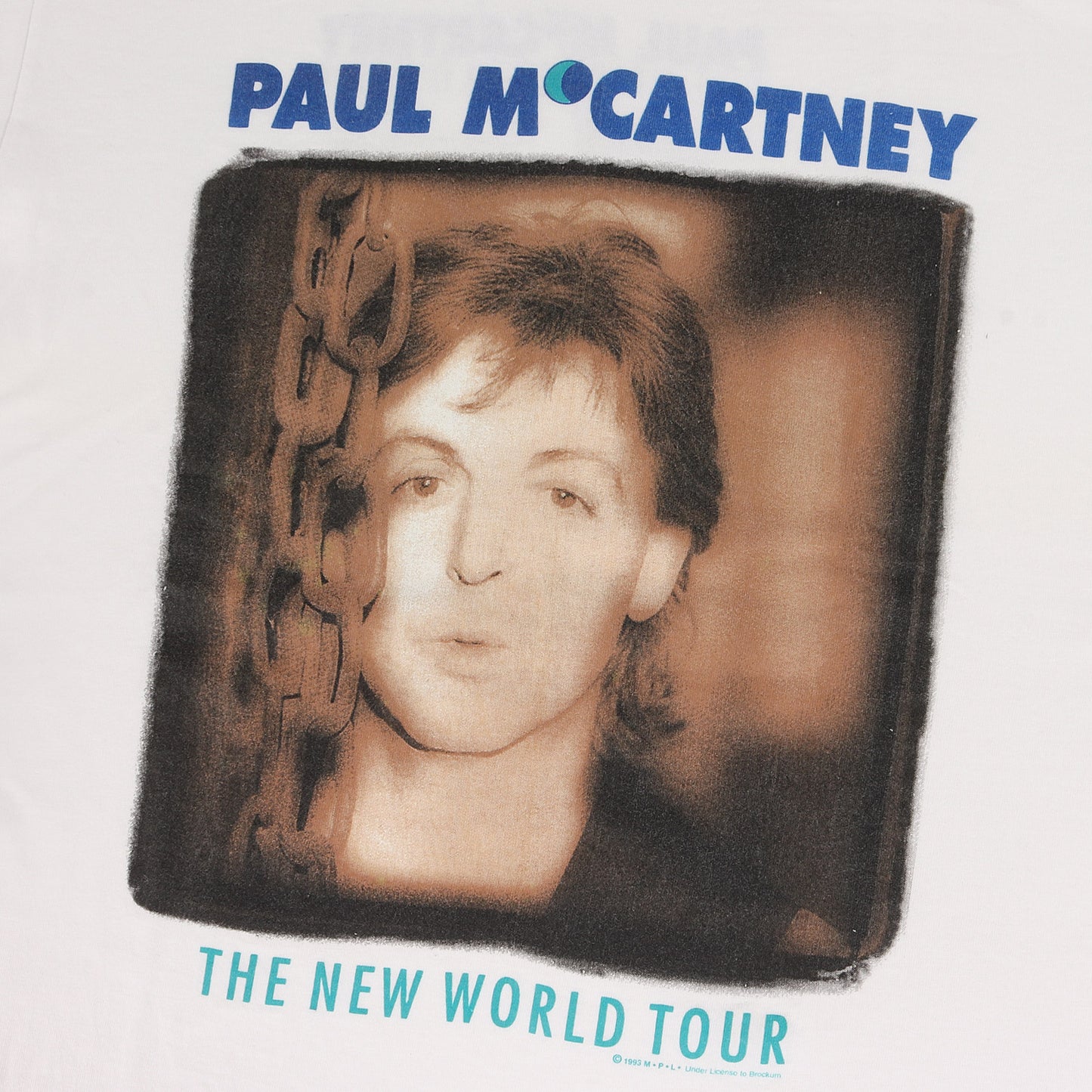 90s Paul McCartney THE NEW WORLD TOUR Tシャツ(BROCKUMボディ / USA製)