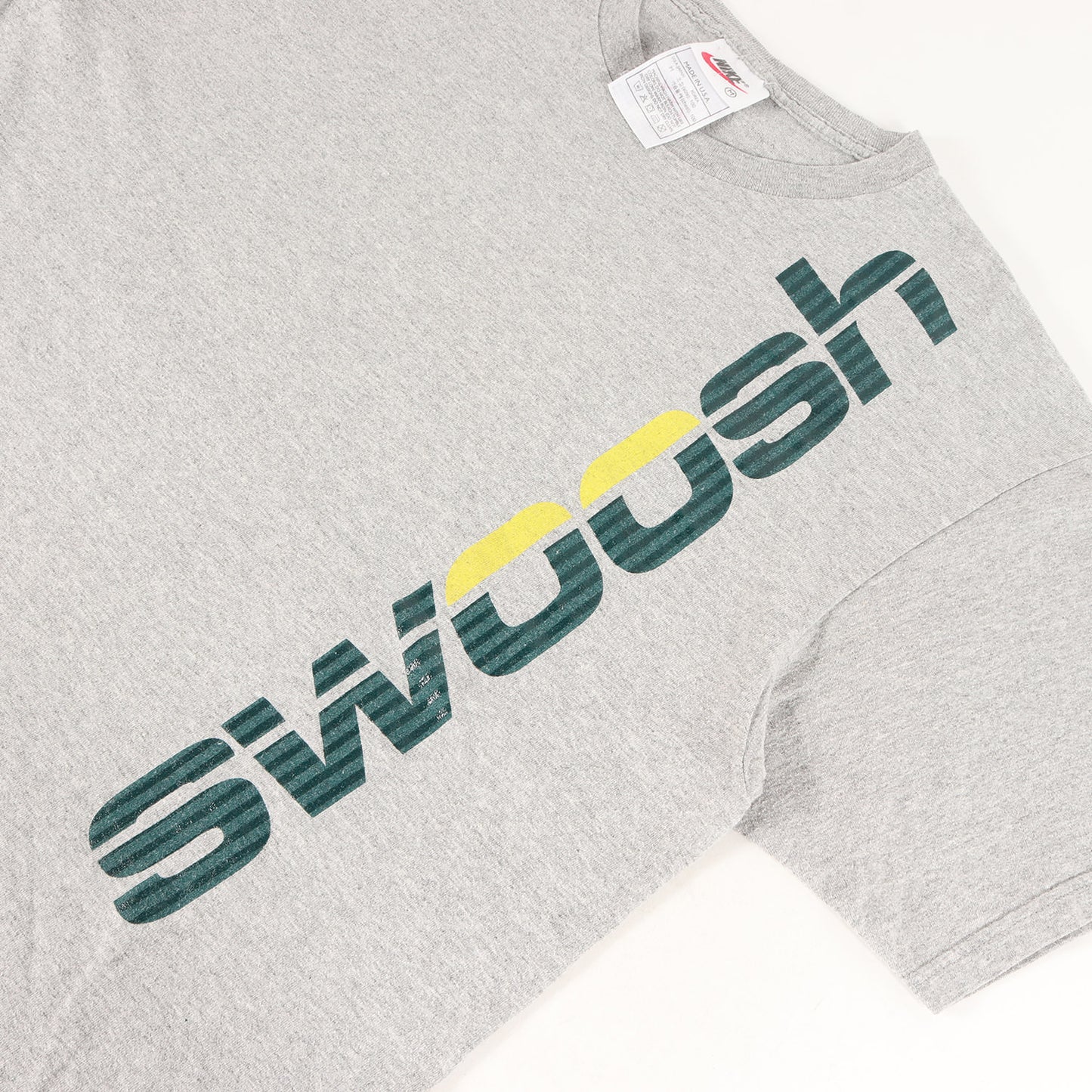 90s 白タグ swooshロゴ Tシャツ(USA製)