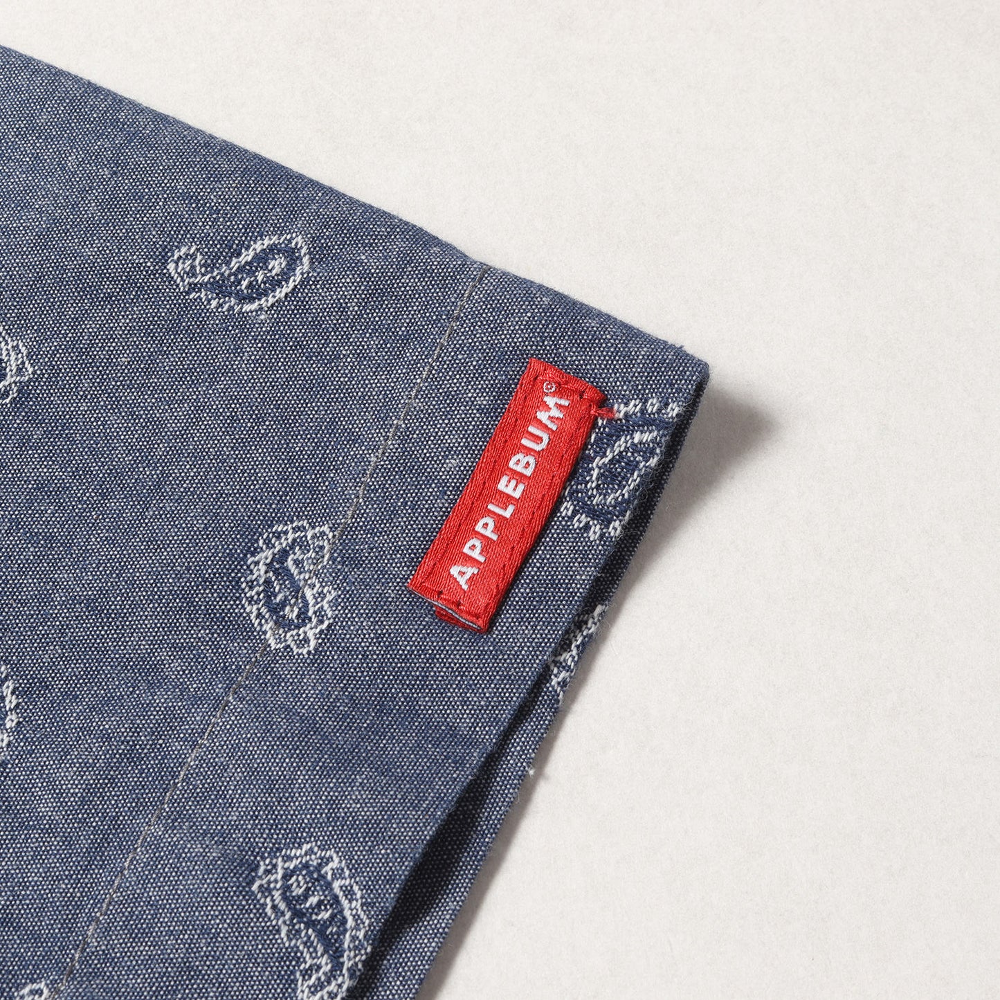 ジャガード ペイズリー シャンブレー 半袖シャツ