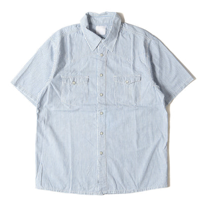 00s ×Levis Fenom ヴィンテージ加工ヒッコリーストライプ ウエスタン 半袖シャツ