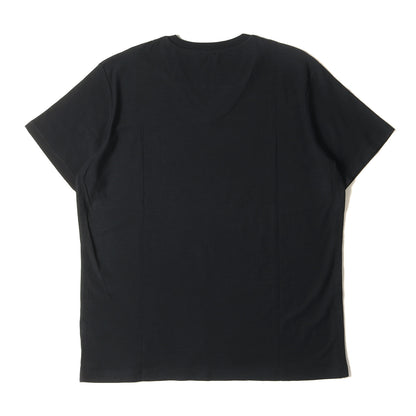 ロゴ刺繍 コットンスラブ Vネック Tシャツ