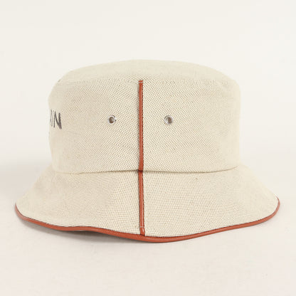 23SS ブランドロゴ キャンバス バケットハット(Cotton and leather B-Army bucket hat)