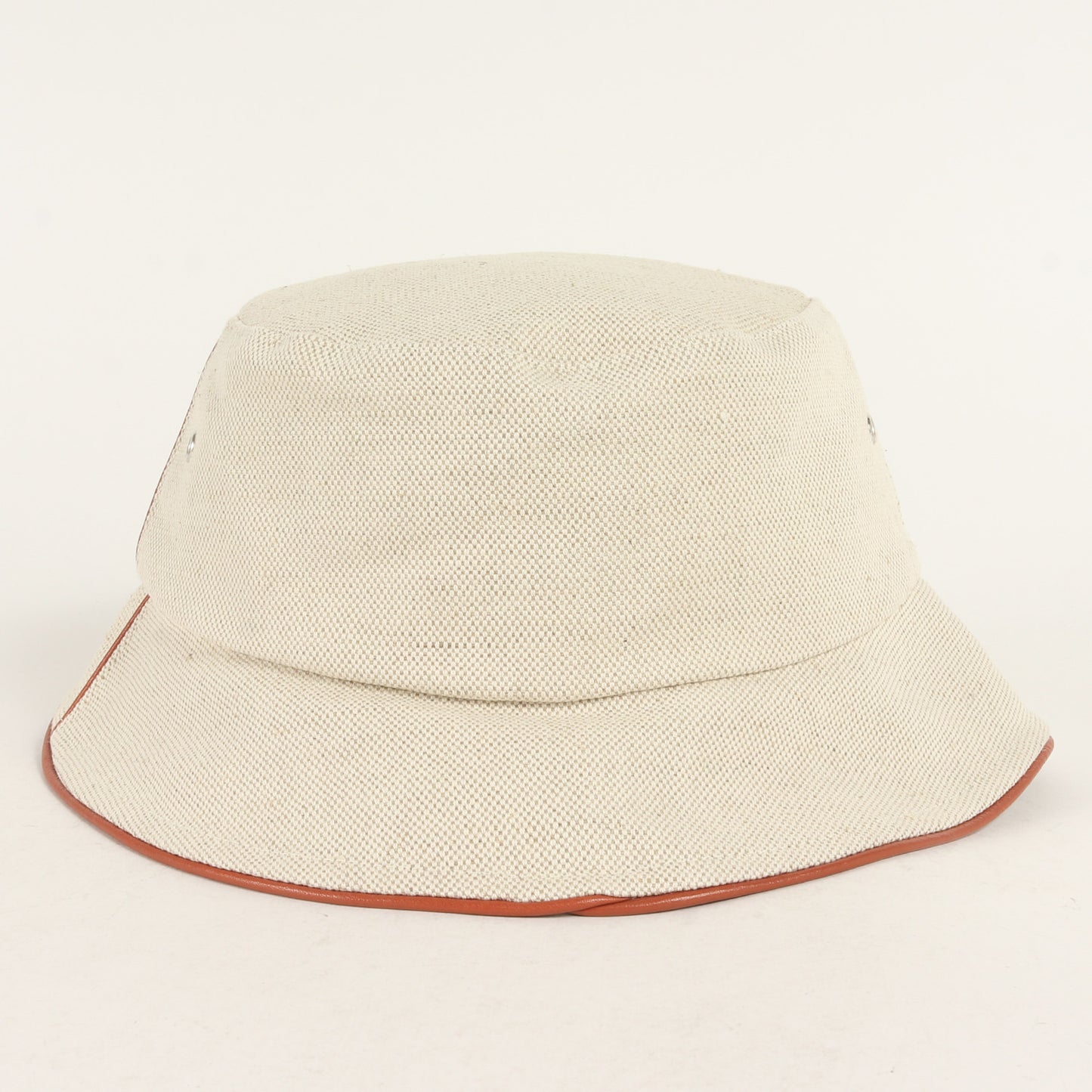 23SS ブランドロゴ キャンバス バケットハット(Cotton and leather B-Army bucket hat)