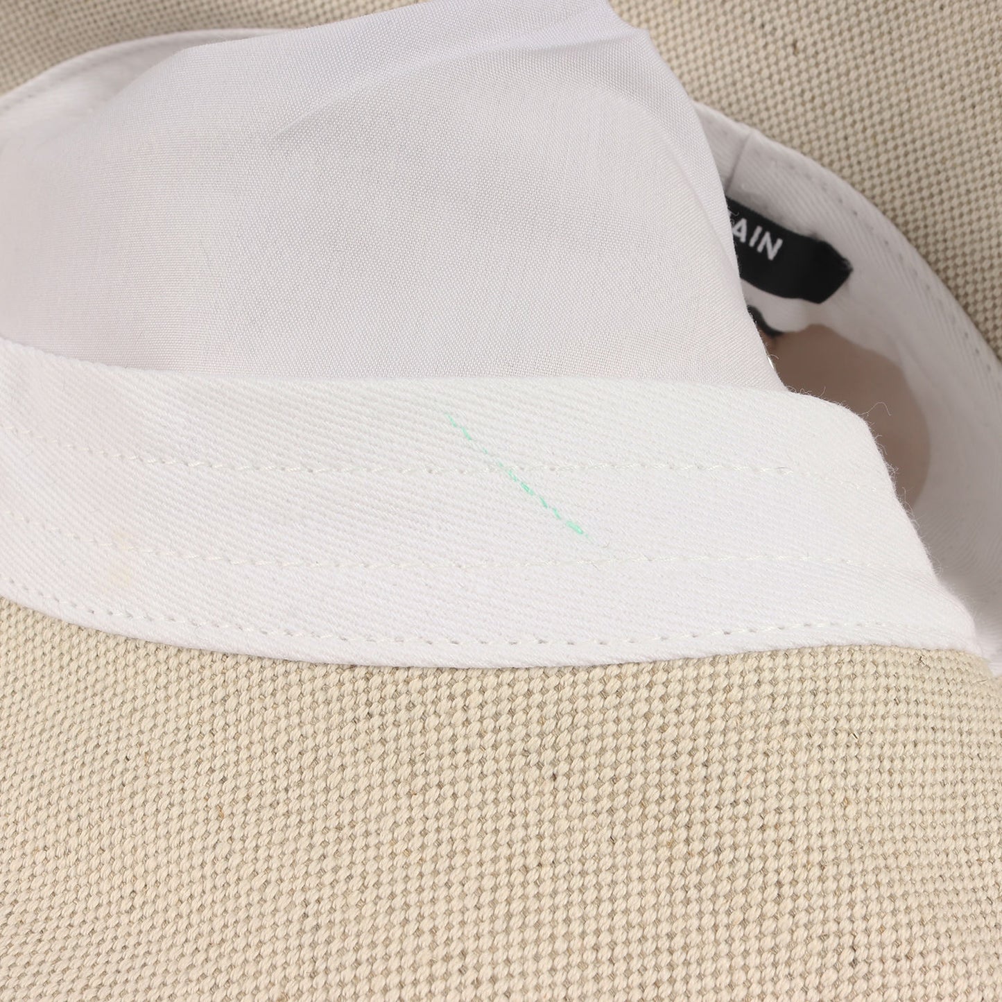 23SS ブランドロゴ キャンバス バケットハット(Cotton and leather B-Army bucket hat)