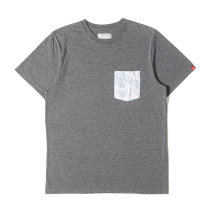 00s フラワー柄 ポケット クルーネック Tシャツ