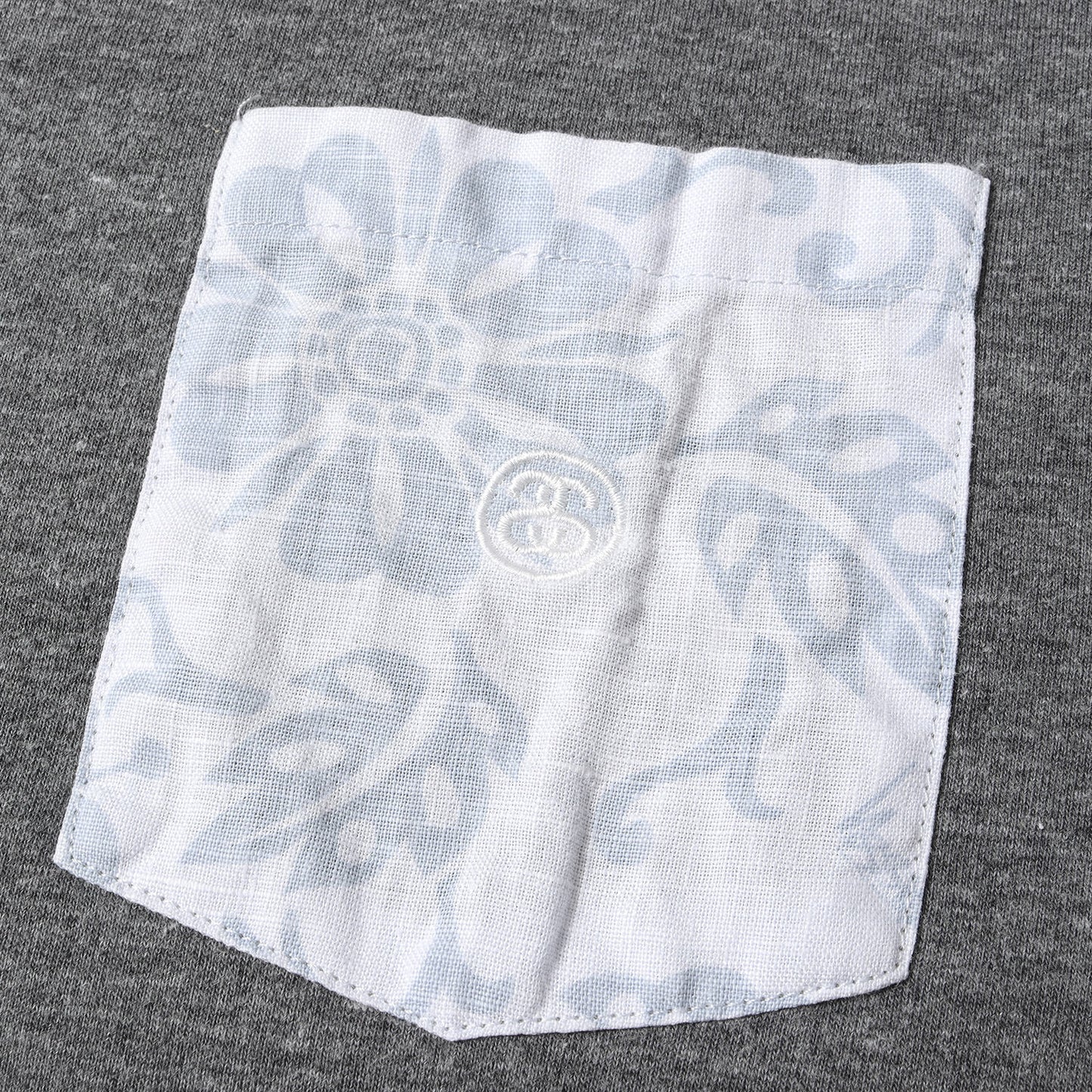 00s フラワー柄 ポケット クルーネック Tシャツ