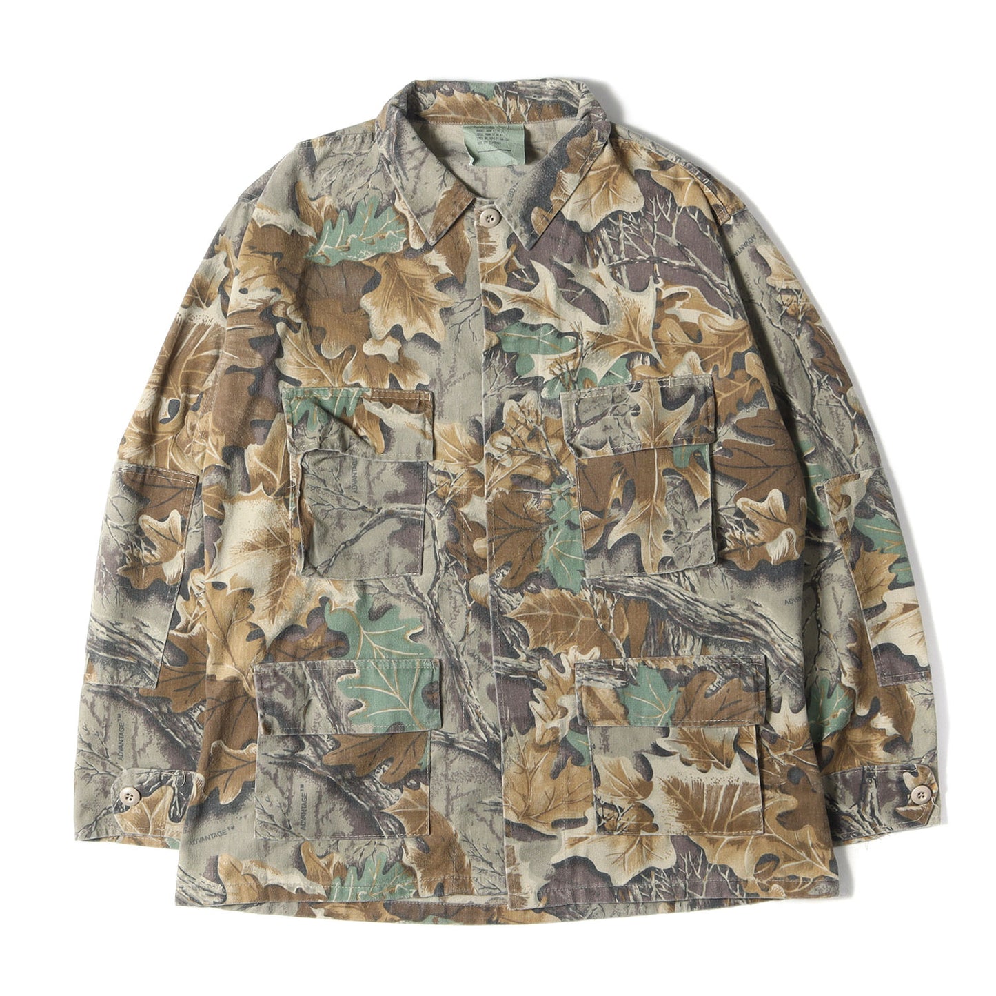 90s ATLANCO リアルツリーカモ BDU ミリタリー シャツジャケット(USA製)