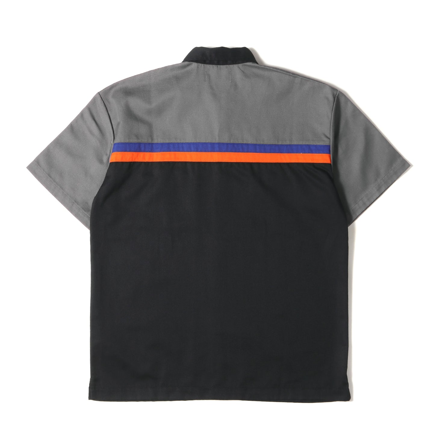 ラインデザイン T/Cツイル ワーク 半袖シャツ