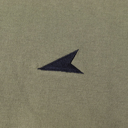 ワンポイント刺繍 クルーネック Tシャツ