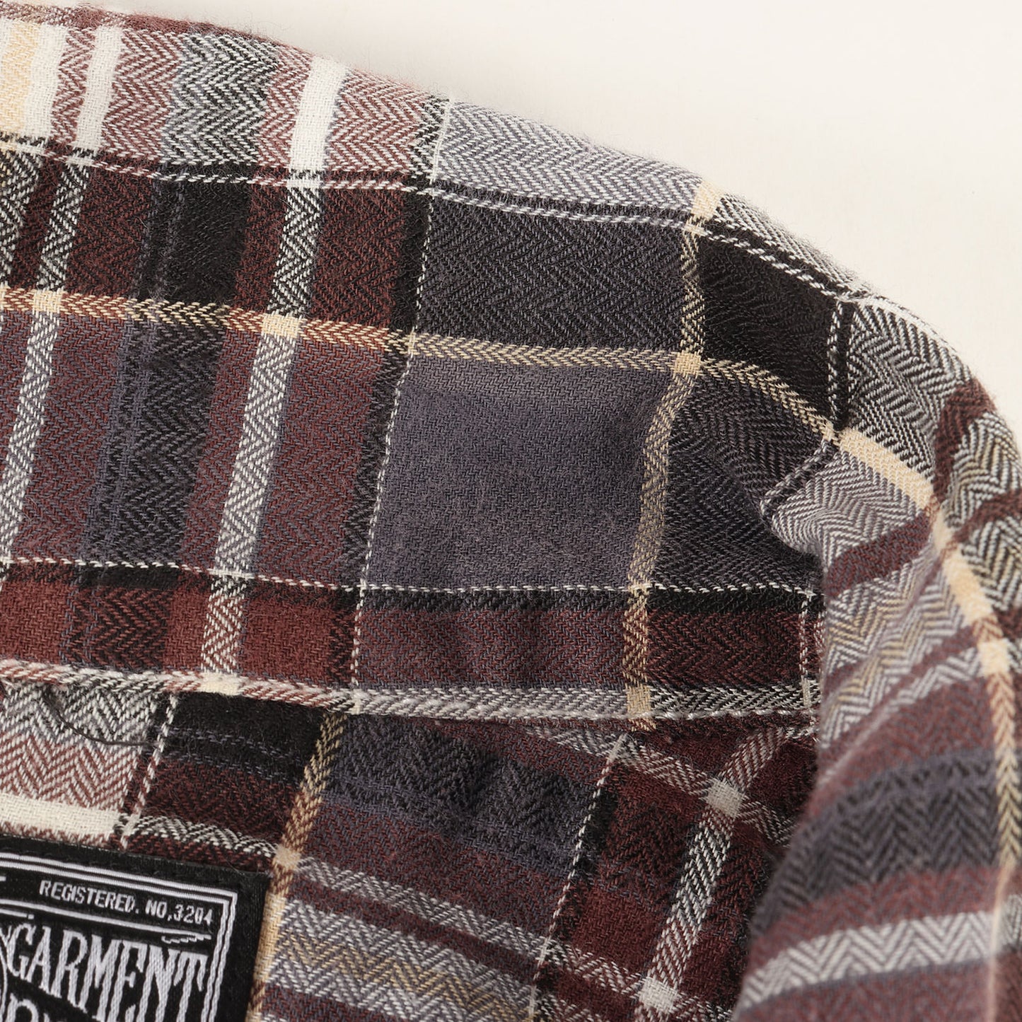 00s パッチワーク チェック オープンカラー 半袖シャツ(SHELBY / CE-SHIRT. SS)