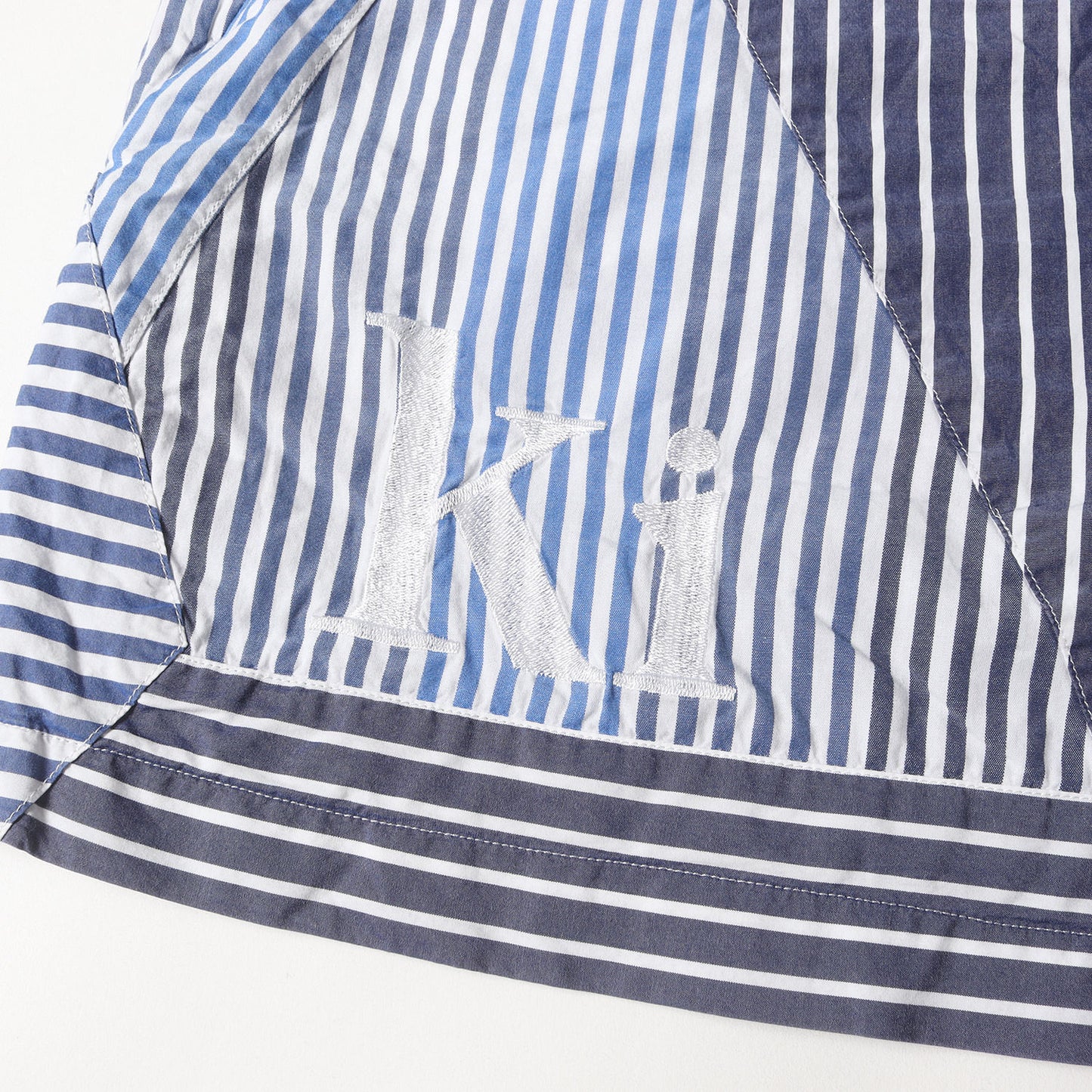 22SS ミックスストライプ ターボ イージーショーツ(Mixed Striped Poplin Turbo Short)