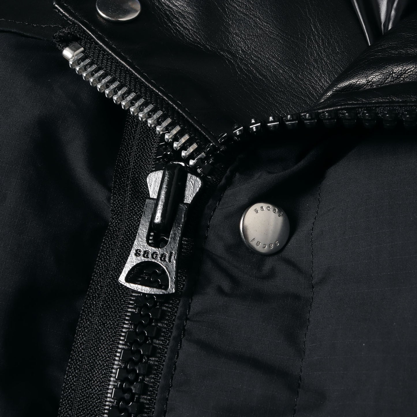 20AW 受注限定 ×UNDERCOVER レザー ダブルライダース ドッキング 中綿 ジャケット