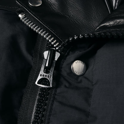 20AW 受注限定 ×UNDERCOVER レザー ダブルライダース ドッキング 中綿 ジャケット