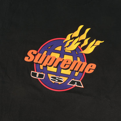 ファイヤーロゴ クルーネック Tシャツ(Fire Tee)