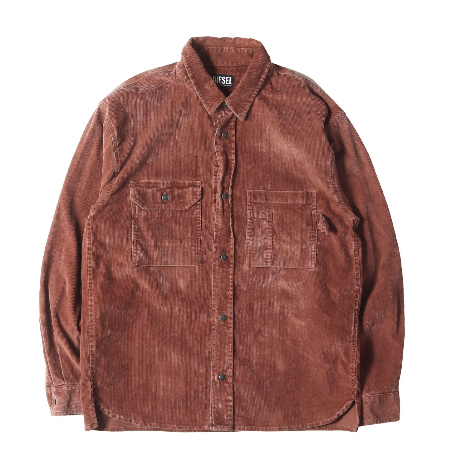 ヴィンテージ加工 コーデュロイ オーバー シャツ(LOGOED BUTTONS CORDUROY S-BUN-CORD OVERSHIRT)