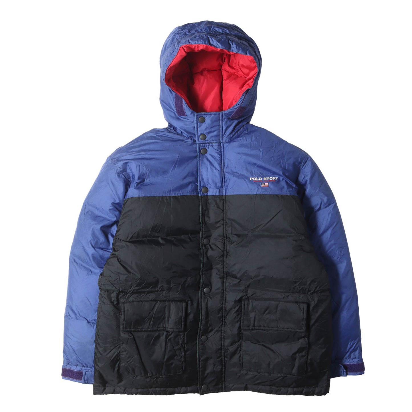 00s POLO SPORT リップストップ フード付き ダウンジャケット