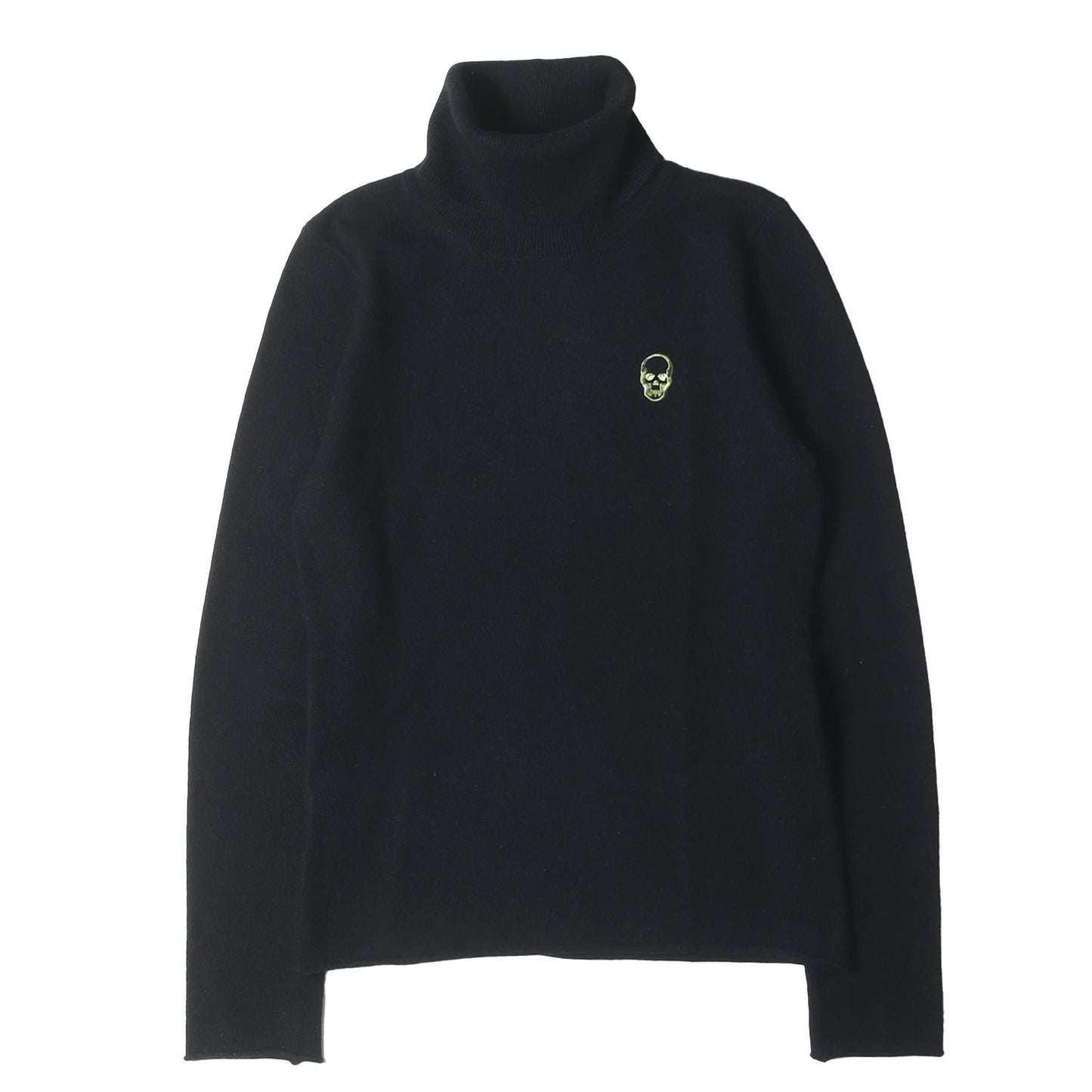 カモフラージュスカル タートルネック カシミヤ ニット