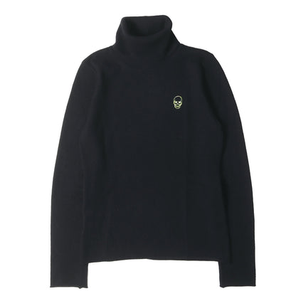 カモフラージュスカル タートルネック カシミヤ ニット