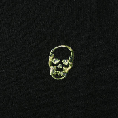 カモフラージュスカル タートルネック カシミヤ ニット