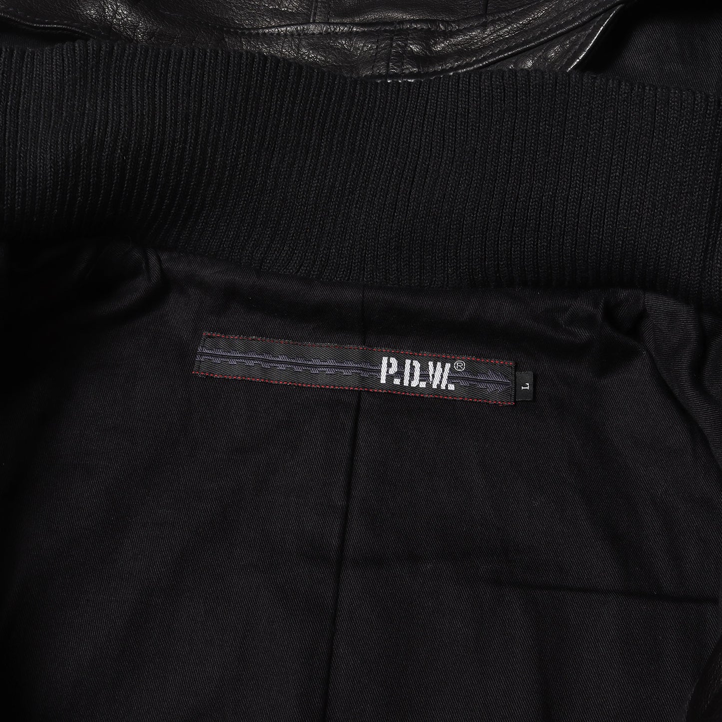 P.D.W カウレザー ミリタリー フード ジャケット