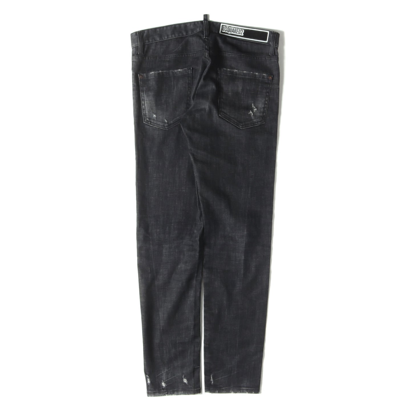 20SS ダメージ加工 ストレッチ スリム テーパード デニムパンツ(COOL GUY JEAN)