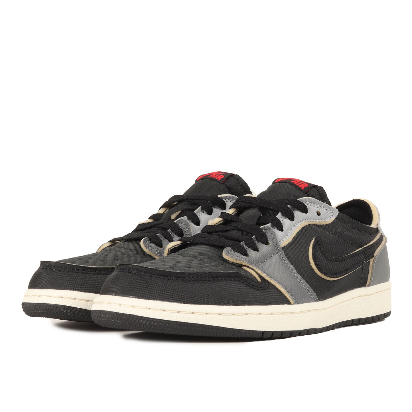 AIR JORDAN 1 RETRO LOW OG EX BLACK AND SMOKE GREY(DV0982-006)