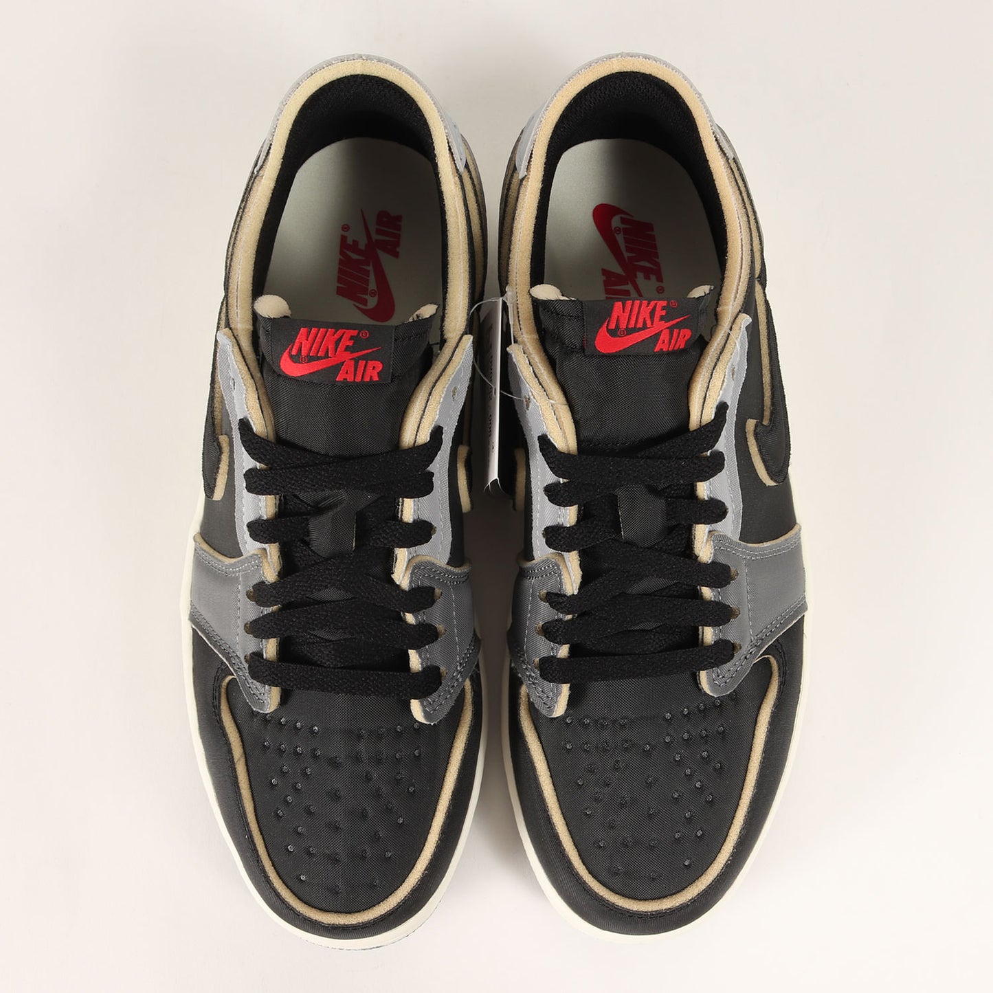 AIR JORDAN 1 RETRO LOW OG EX BLACK AND SMOKE GREY(DV0982-006)