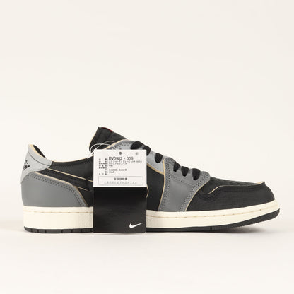 AIR JORDAN 1 RETRO LOW OG EX BLACK AND SMOKE GREY(DV0982-006)