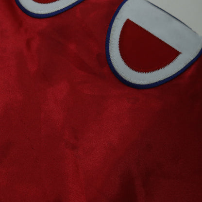 ×Champion フード付き サテン バーシティジャケット / スタジャン(Hooded Satin Varsity Jacket)