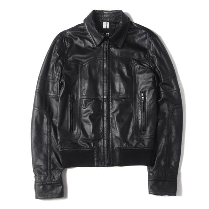 ラムスキンレザー ジップ ブルゾン / ジャケット