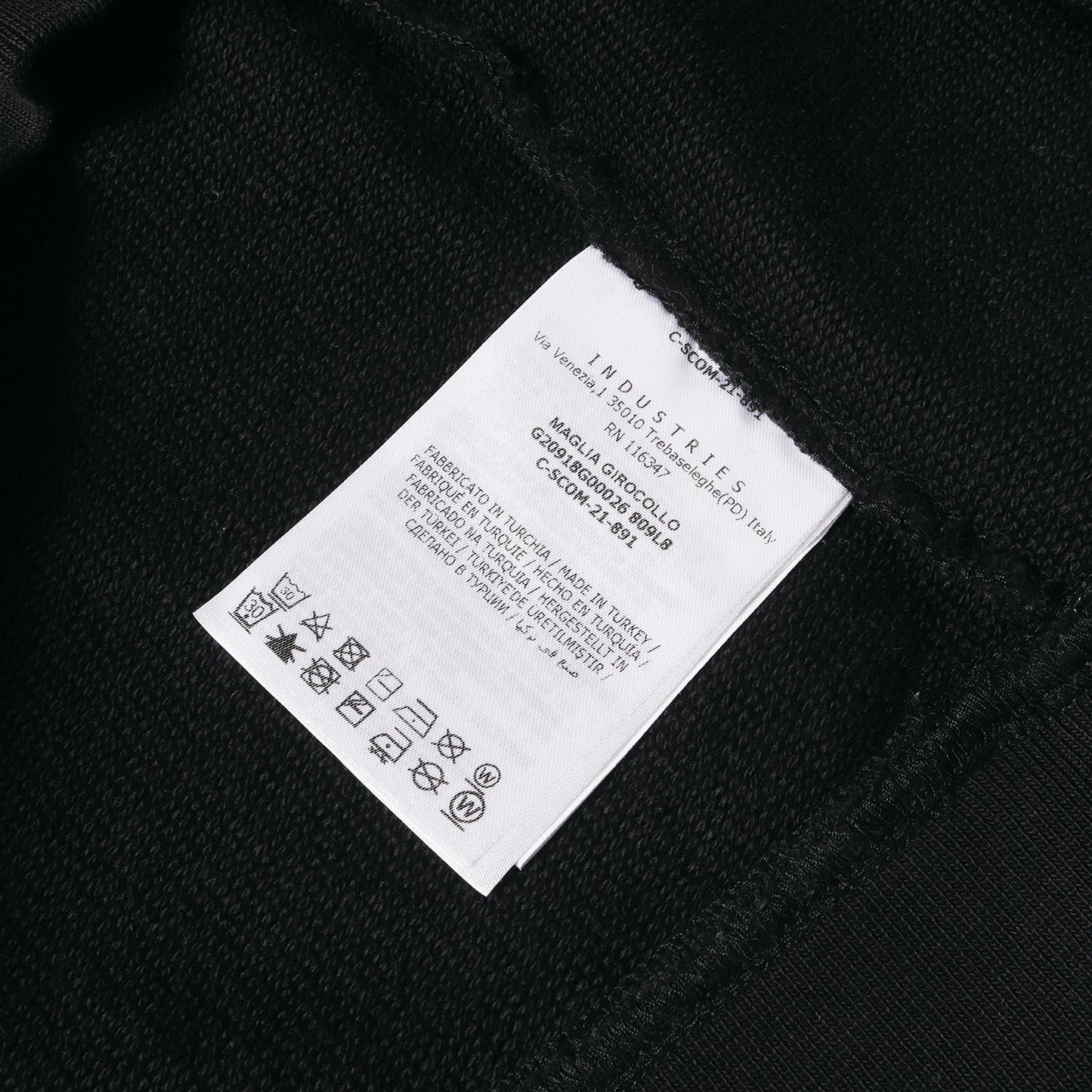 21AW 袖ロゴライン クルーネック スウェット(MAGLIA GIROCOLLO)