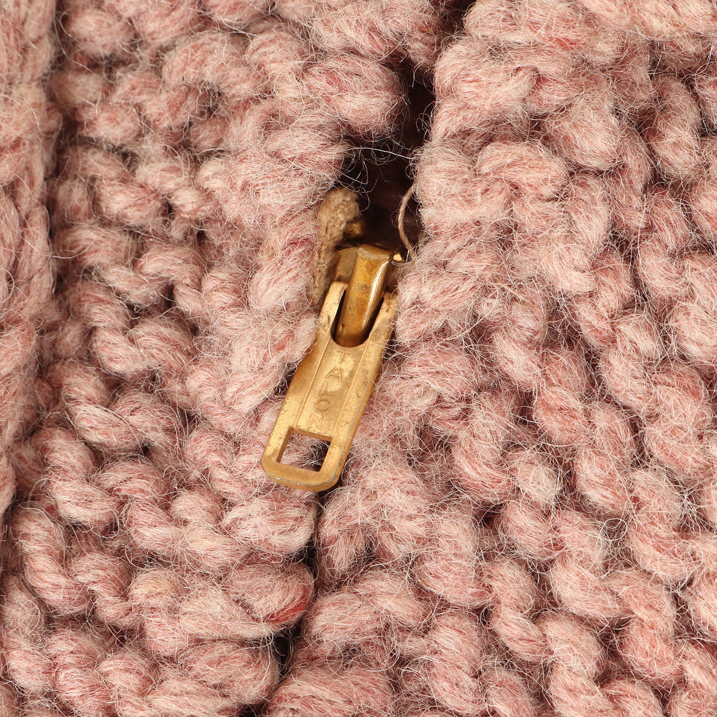 [棒TALONジッパー] 70s ショールカラー フルジップ カウチンニット ベスト