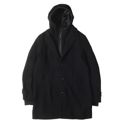 レイヤードデザイン 2WAY メルトンウール チェスターコート