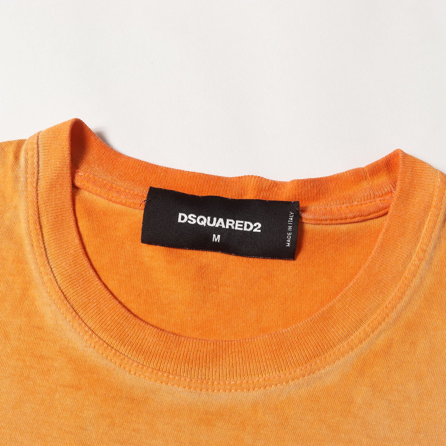 ピグメントダイ加工 クラックプリント ロングスリーブ Tシャツ