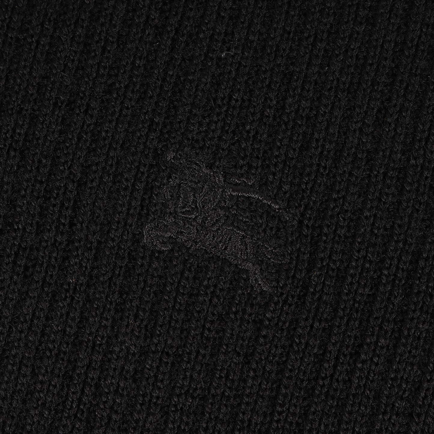 リブ編み ハイネック フルジップ ウールニット