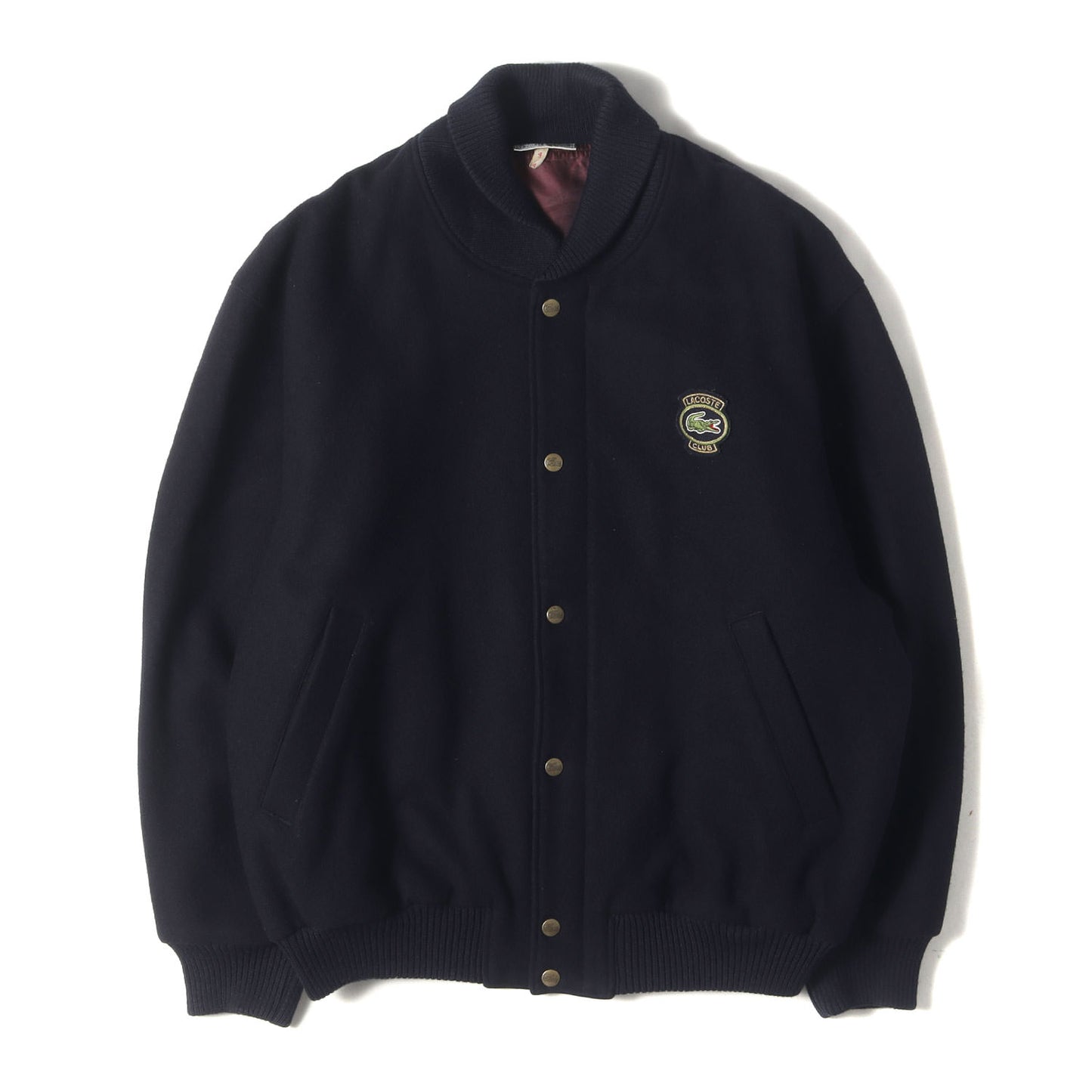[グッドコンディション] 80s CHEMISE LACOSTE メルトン ウール スタジャン 日本製
