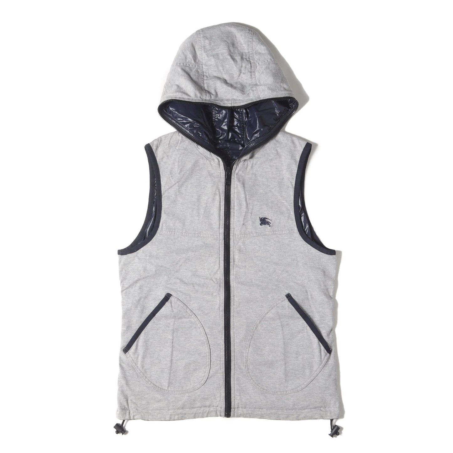 リバーシブル ナイロン フード ベスト